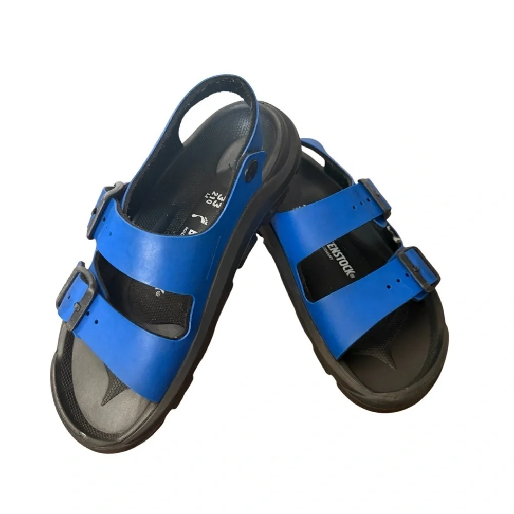 Birkenstock Mogami Terra Kids Bright Blue Sandals-Euro size 33 US size 1.5